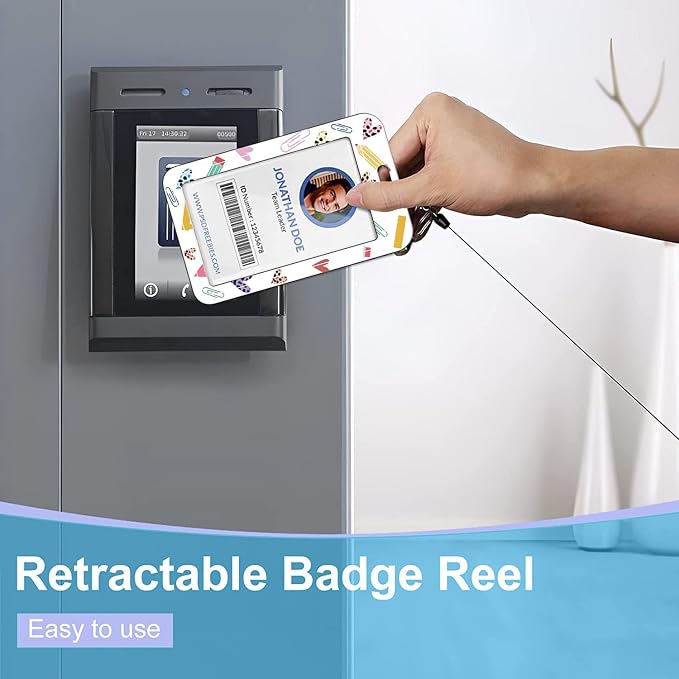 BILLTEFUL Badge Lanyard and ID Badge Holder, Retractable Badge Reels - Image 4
