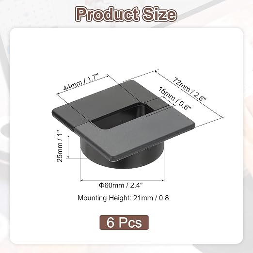 PATIKIL 2.8inch Desk Grommet - Image 2