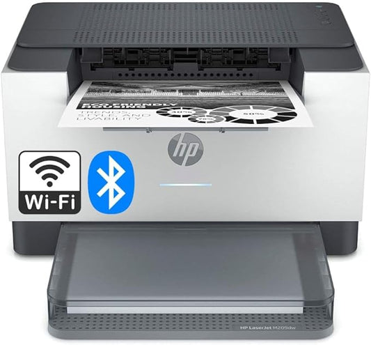 HP Laserjet M209dw Wireless Black & White Laser Printer, Single-Function, Print, Best for Home Office (Renewed)-DeskLoop Office