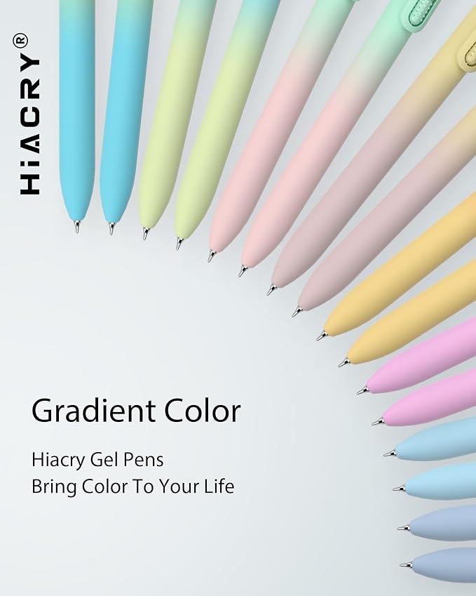 Hiacry 8 Pcs Gel Pens, Quick-Dry Black Ink-0.7 MM Fine Point Fidget Pens | - Image 7