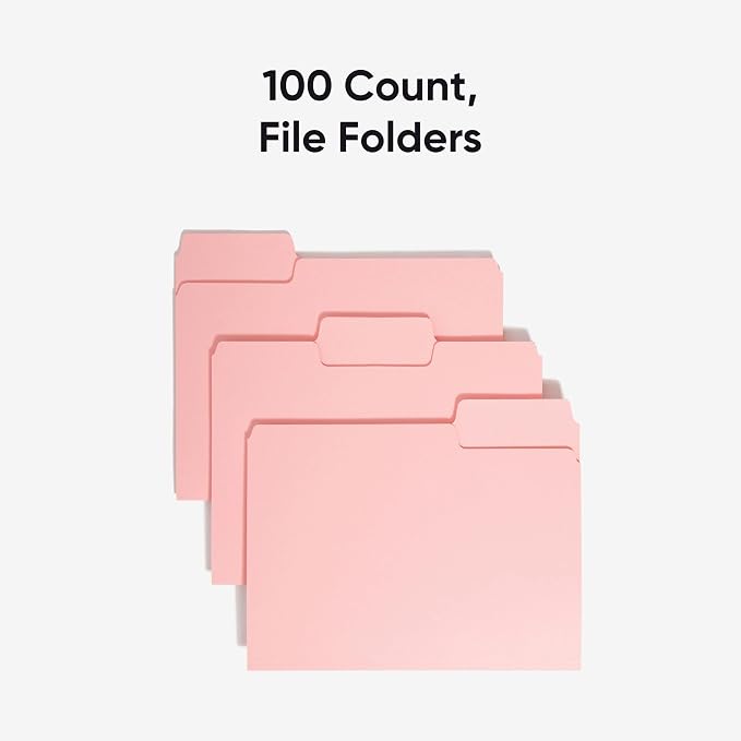 Smead Standard File Folders, 1/3-Cut Tabs, Letter Size - Image 3