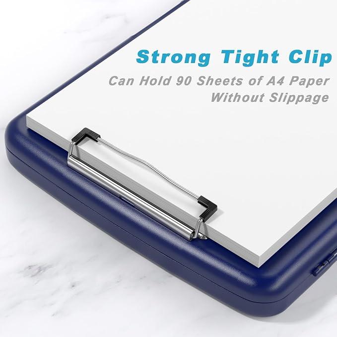 Rimilak Clipboard with Storage, 8.5 x 11'' High Capacity Clip Board, - Image 3