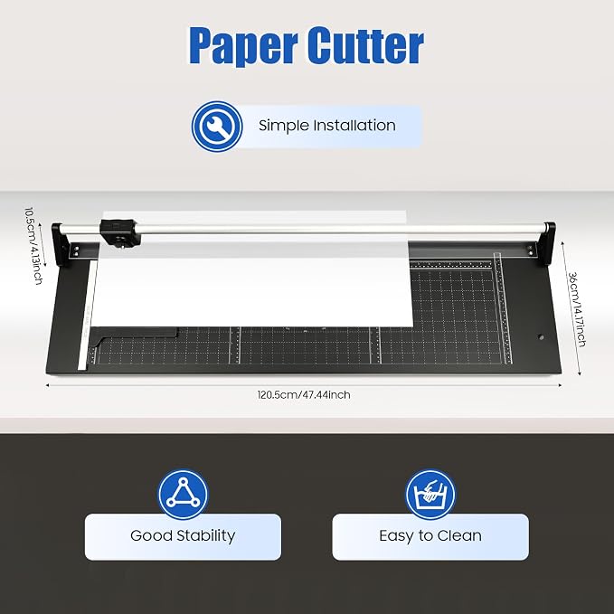 Manual Heavy Duty 36 Inch Rolling Cutter, Precision Rotary Paper Trimmer - Image 7
