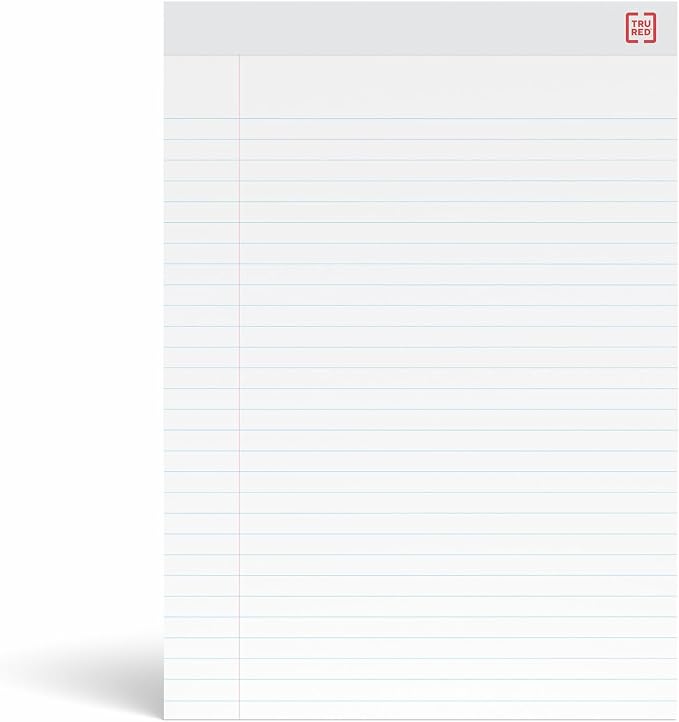 STAPLES Notepads, 8.25” x 11.75”, Wide Ruled, 50 Sheets/Pad - Image 5
