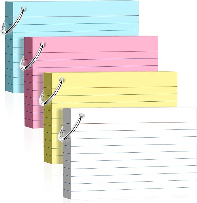 160 Pcs Colored Index Cards by Nichela