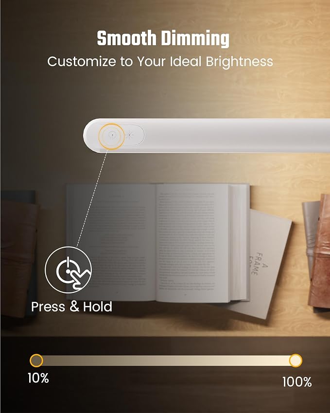 SUPERDANNY Eye-Caring LED Desk Lamp 360° Flexible Gooseneck Work Lamp - Image 6