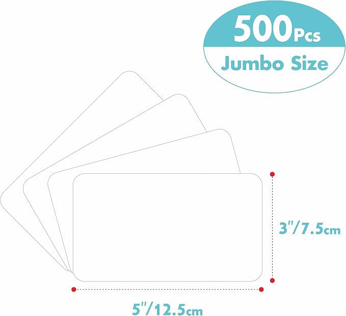 500 Blank Labels, Rectangular Color Code Label - Image 2