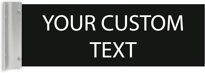 ALPHA DOG SIGNS Custom Projecting Hallway Nameplate, Personalized 2-Line Text by AlphaDog