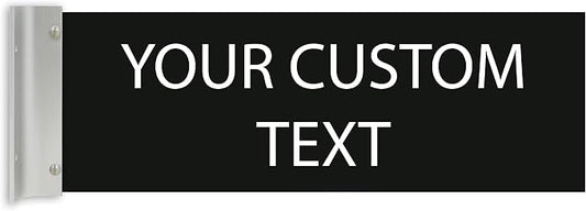 ALPHA DOG SIGNS Custom Projecting Hallway Nameplate, Personalized 2-Line Text by AlphaDog