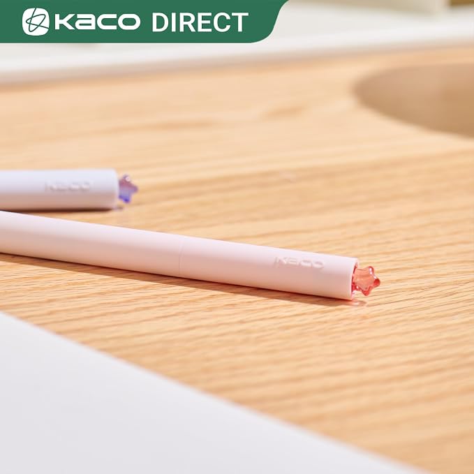 Kaco FIRST Gel Pens Cute Stationery Black Ink, 0.7 mm Medium Point, Aesthetic - Image 5