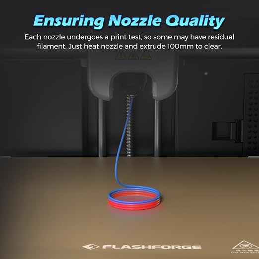 FLASHFORGE Adventurer 5M Pro Nozzle, 0.6mm Hardened, 280℃ High Flow 32mm³/s - Image 3
