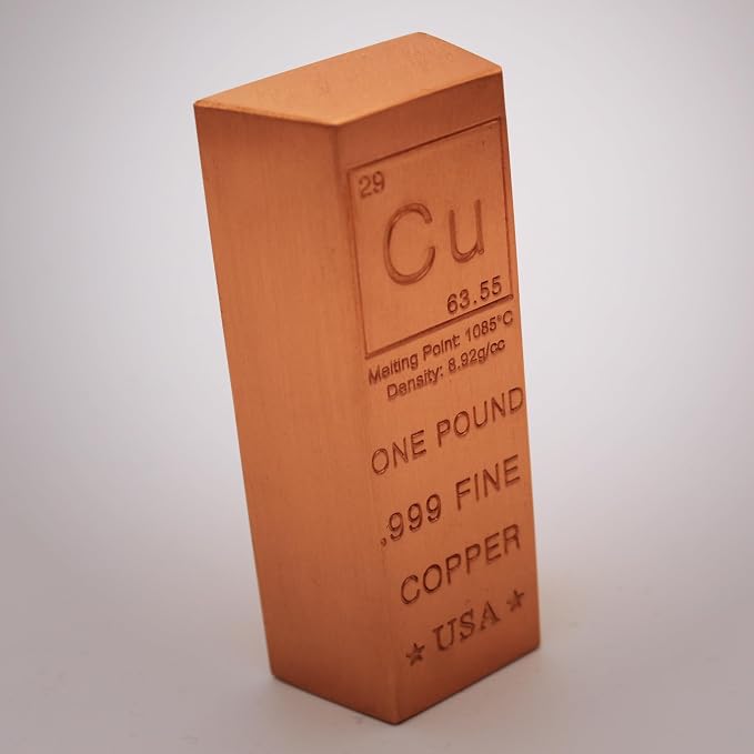 1 Pound Copper Bar .999 Pure Paperweight | Element Design - Image 2