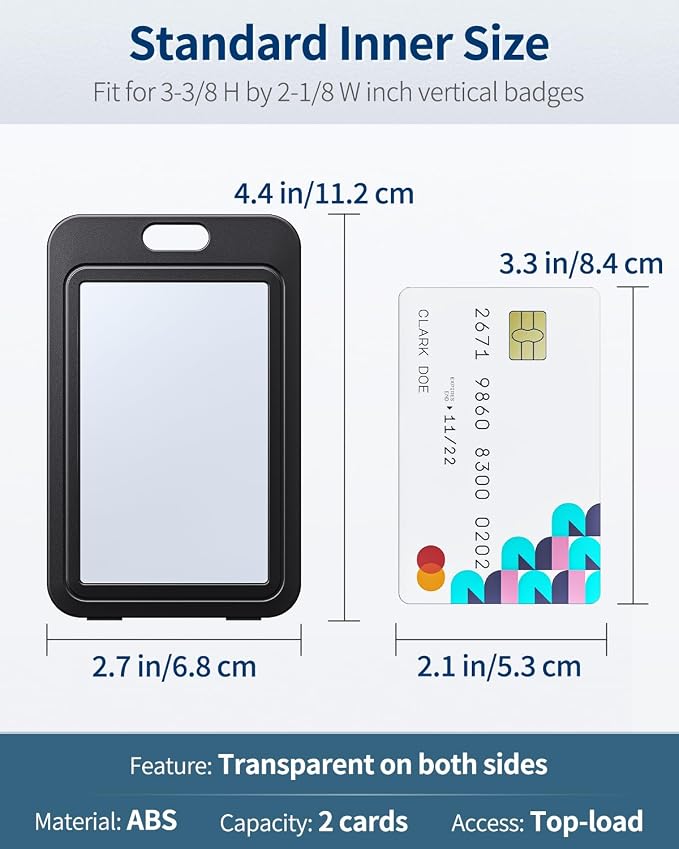 Uniclife 1 Pack ID Badge Holder - Image 7