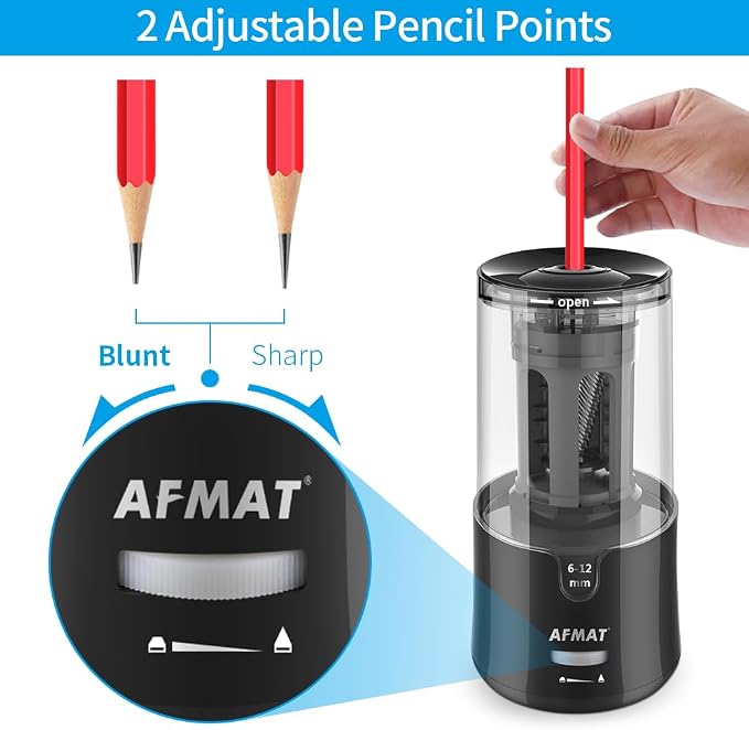 AFMAT Electric Long Point Pencil Sharpener - Image 3