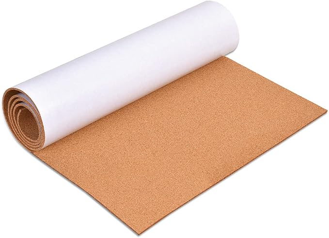 Self-Adhesive Cork Board Roll, 1/8" Thick Cork Boards by YCCYYCCY