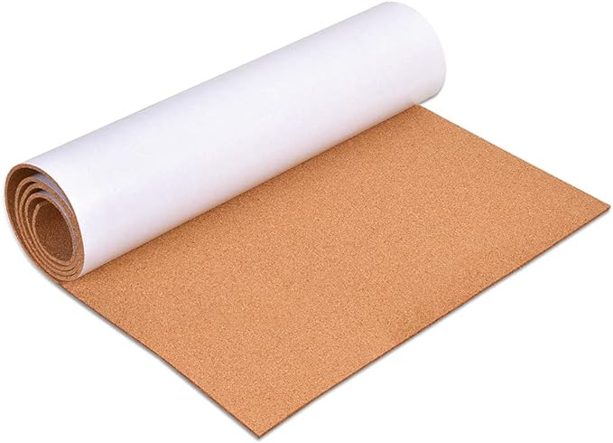 Self-Adhesive Cork Board Roll, 1/8" Thick Cork Boards by YCCYYCCY