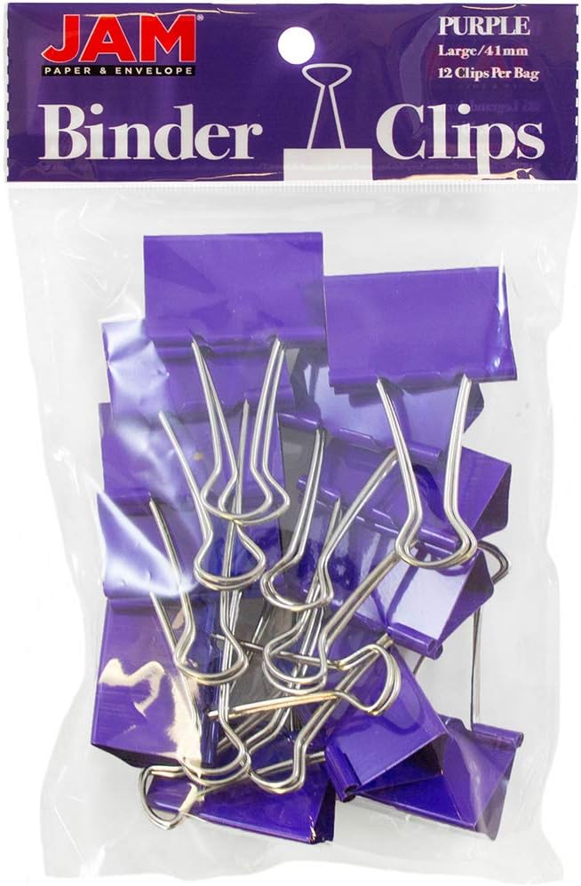 JAM PAPER Colorful Binder Clips by JAMPaper