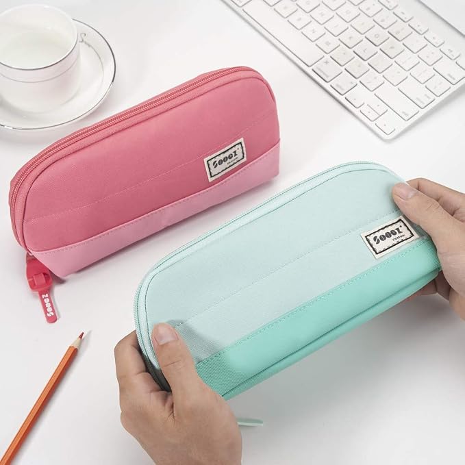 Sooez Wide-Opening Pencil Pen Case, Lightweight & Spacious Pencil Cases Bag - Image 6