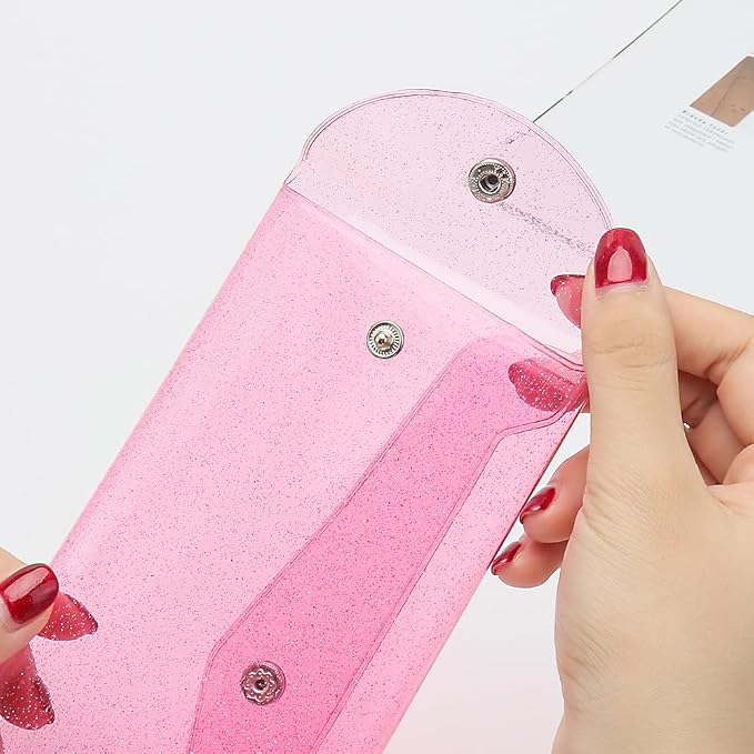 Cash Envelope Wallet Budgeting System PVC Multi-Purpose Pink Cash Stuffing - Image 8