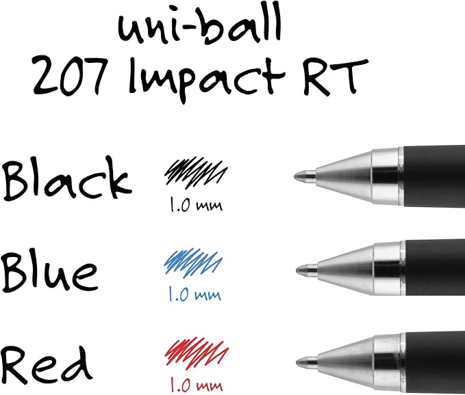 uni-ball Gel uni-ball Impact RT Retractable Pen Refills, Bold Point, 6 Packs - Image 6