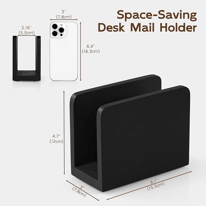 Wood Mail Organizer, Mail Holder - Image 3