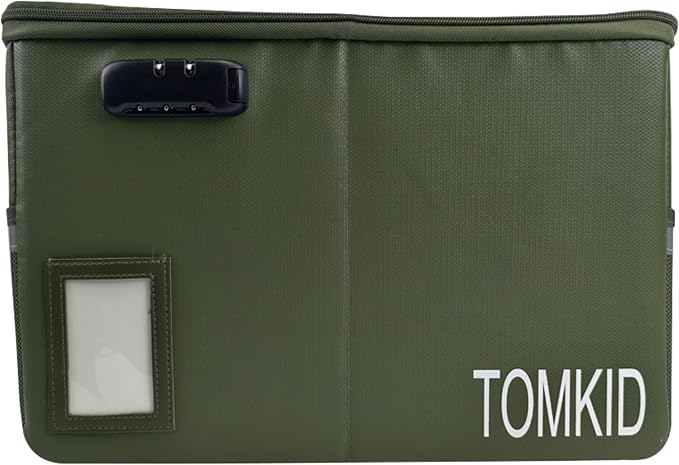 TOMKID Fireproof Document Box, Fire Proof Safe Box - Image 6