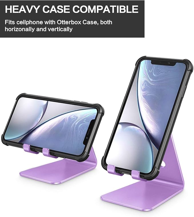 OMOTON Adjustable Cell Phone Stand, C2 Aluminum Desktop Phone Holder Dock - Image 6