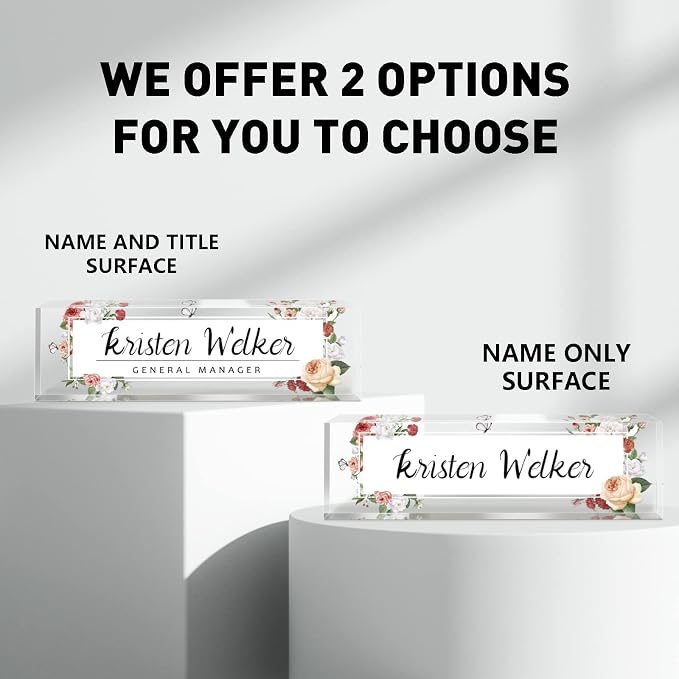 Desk Name Plate Personalized, Custom Name Plates - Image 3