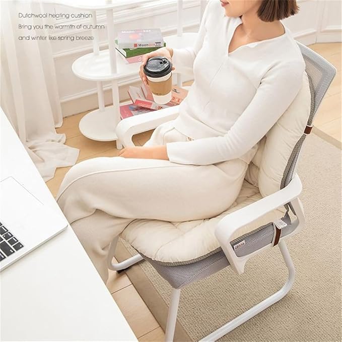 Plush Chair Cushion with Ties - Image 4