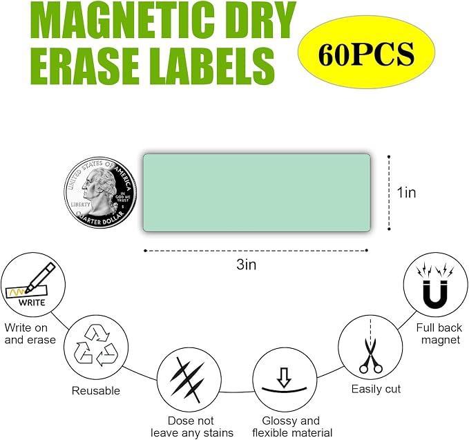 Magnetic Dry Erase Magnets Labels, Organizing Schedules in - Image 4