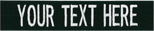 Custom Uniform Name Tapes Solid Colors. Made in The U.S.A. Ships Under 24 by NORTHERNSAFARI