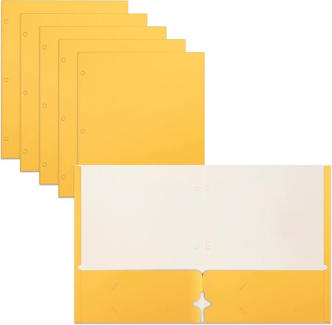 Better Office Products Two Pocket Portfolio Folders, Letter Size Paper Folders by BetterOfficeProducts
