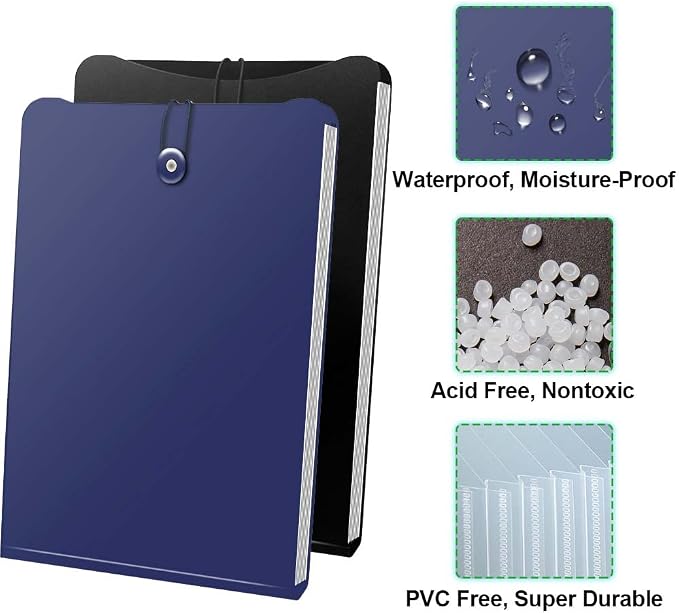 Credibility Accordion File Folder Organizer, 2 Packs Vertical Expanding - Image 3