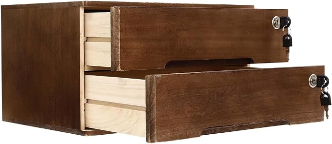Wooden Desktop Storage Box by LKOEWQZAMX