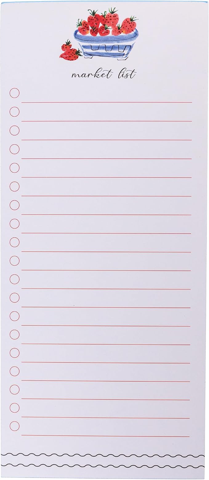 Graphique Berries Magnetic Notepad, 100 Tear-Away Sheets by GraphiquedeFrance