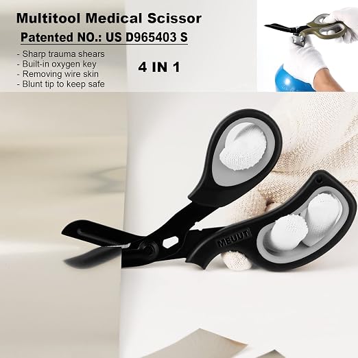 MEUUT 2 Pack Medical Scissors Trauma Shears - Image 5