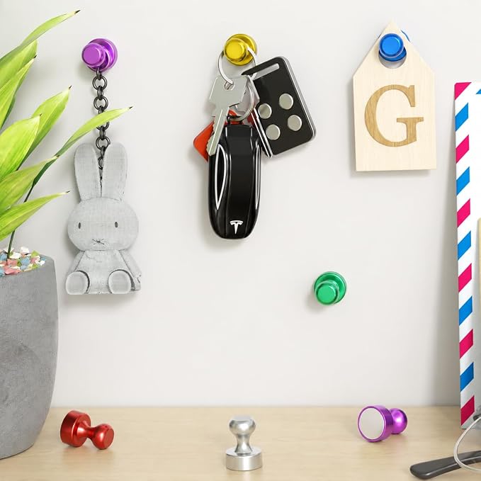 Grtard 48 Pack Colorful Magnetic Push Pins, Fridge Magnets - Image 5