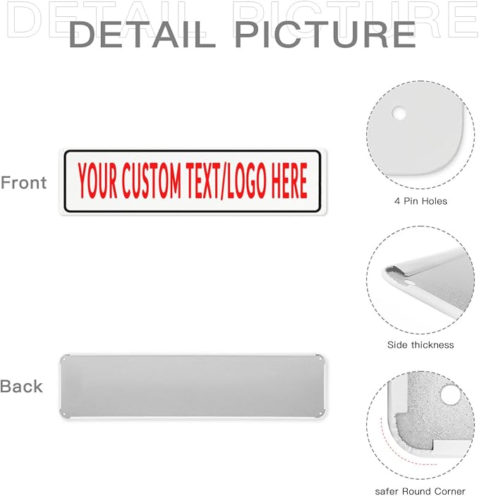 Custom Sign Personalized Custom Metal Sign, Customize - Image 5