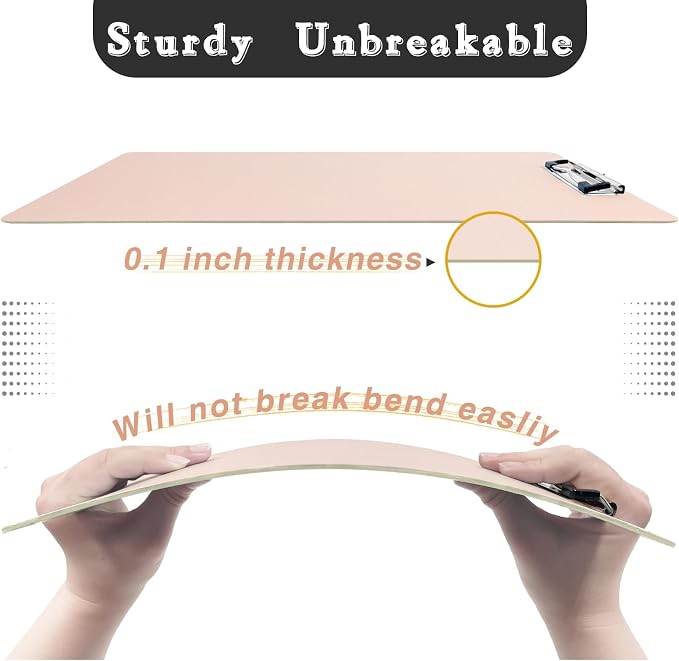 Clipboards 4 Pack Plastic Clipboards Letter Size, Durable Clipboard - Image 4
