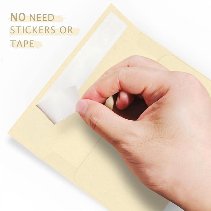 100 Pack A2 Ivory Envelopes, Goefun 4.375 x 5.75 Printable Invitation Envelopes - Image 3