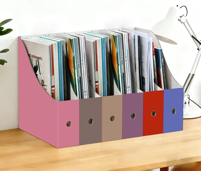 Limitliho 6 Pack Cardboard Magazine Holder - Image 2