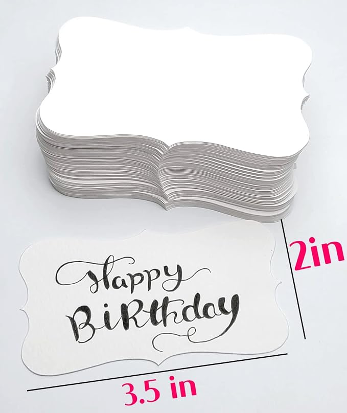 3.5 x 2 Blank Index Cards, Extra White, 300gsm Thick Cardstock, 100 Pack – - Image 3
