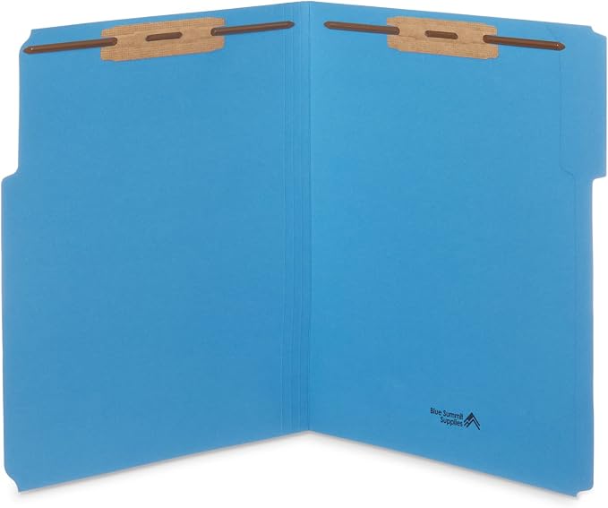 50 Assorted Color Fastener File Folders - Image 3