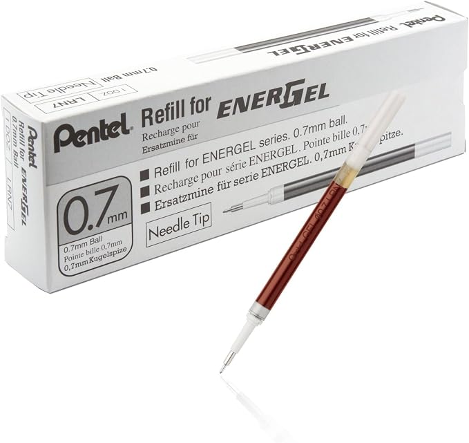 Pentel Refill Ink for EnerGel 0.7mm Needle Tip Liquid Gel Pen by PentelofAmerica