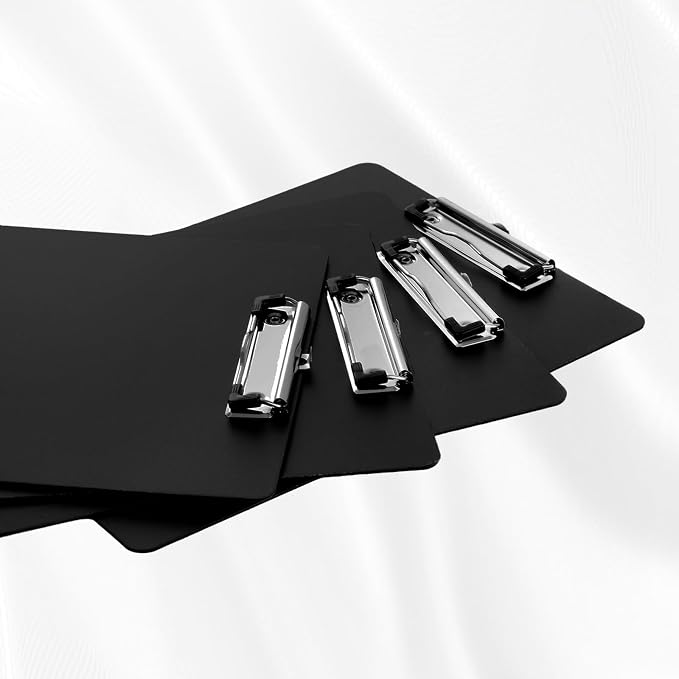 MIVIDE 30 Pack Black Clipboards, Plastic Office Clipboard 12.4 x 8.9 Inch Size - Image 4