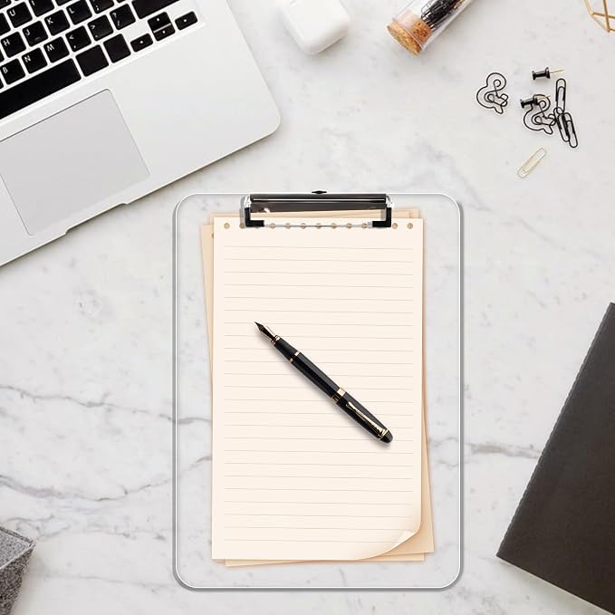 Plastic Clipboards, A4 Acrylic Clear Board 8.5x11 | Transparent Letter Size 9" - Image 7