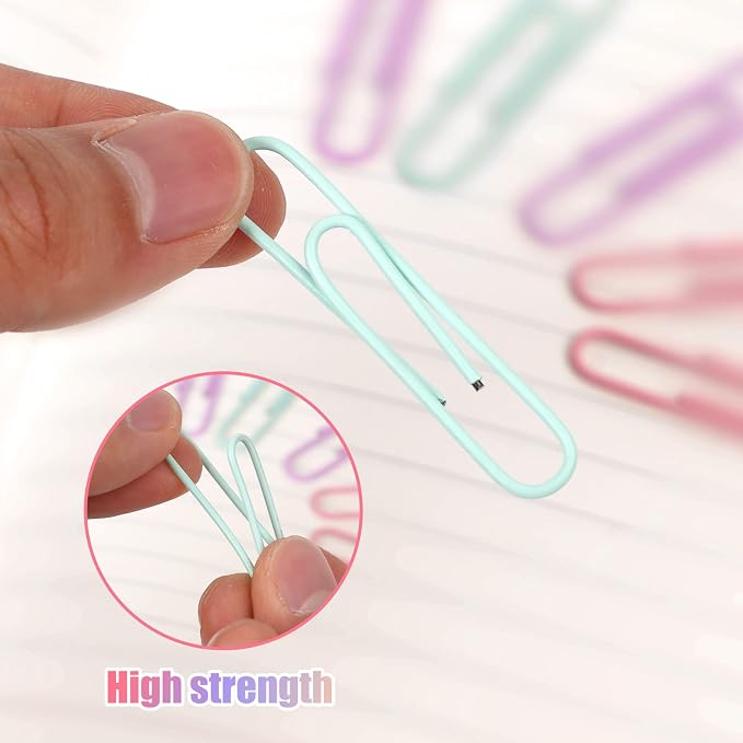 Macaron Colored Paper Clips, Large Paper Clip - Image 7