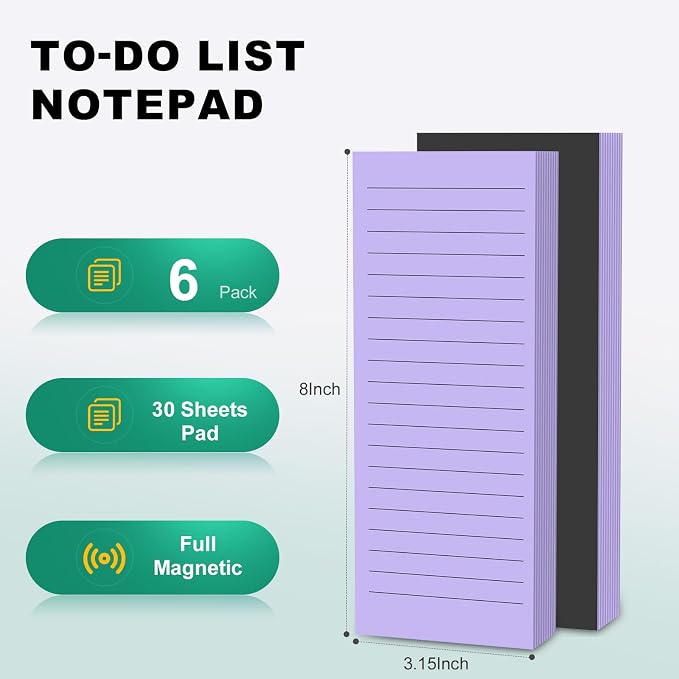Magnetic Notepads Note Pads for Fridge - Image 2