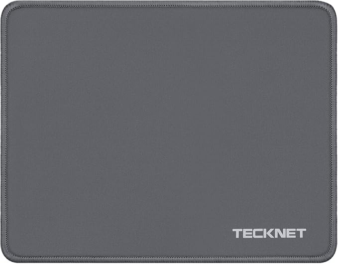 TECKNET Mouse Pad with Anti-fray Stitchin, Waterproof Surface & Non-Slip Rubber by Tecknet