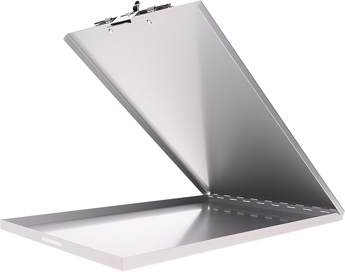 Saunders Silver Slim Metal Storage Clipboard, 8.5x11 Letter Size. Shatterproof - Image 5